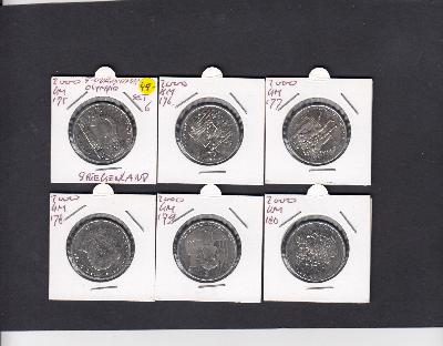 Beschrijving: 6 x 500 Drachmai S-OLYMPIC 2004 